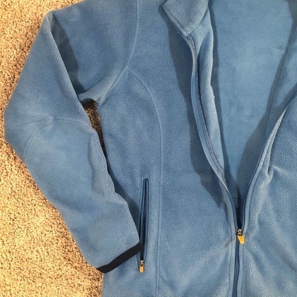 Nike Therma Fit Full Zip Mock Neck Fleece Blue Small - Picture 5 of 11